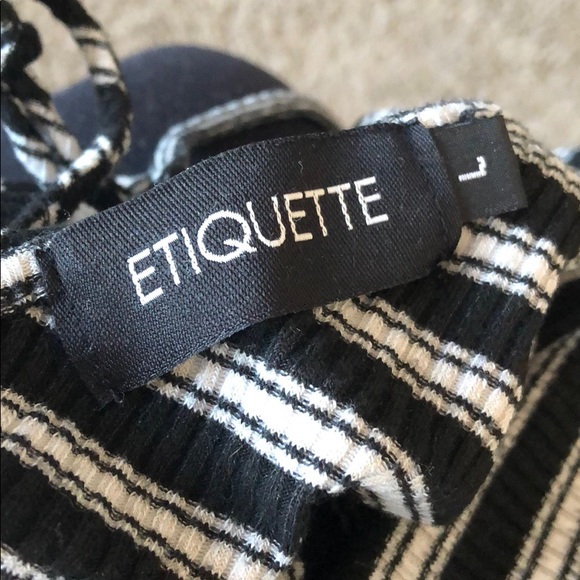 Black and White Stripped Romper - Picture 3 of 3